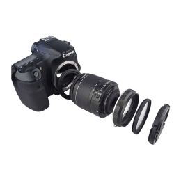 Accessories Camera Macro Lens Reverse Adapter Set for Canon EOS 70D 80D 700D 750D 800D 1200D 100D 200D 5D2 5DIII 5DIV 6D Mark II 77D 7D DSLR