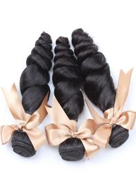 Brazilian Hair Bundles Mink HairRemy Human HairWeaves Virgin Unprocessed Top Quality Natural Colour Double Weft Loose Wave Bellahai5257430