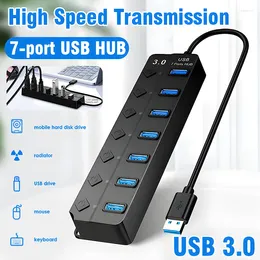 Usb Hub 3.0 Splitter 4/7 Ports Multi 2.0 Hab Power Adapter Extensor Computer Accessories Switch For Home