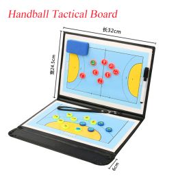 Basketball Handball Tactical Board Online Double Sided Sports Boards Portable Foldable PU Basketball Training Game Board Magnet Clipboard