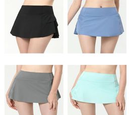 LU9001 Womens Yoga Outfits High Waist Exercise Fitness Wear Shorts Cheerleaders Pants Girls Running Elastic Pants Sportswear Prev6855182