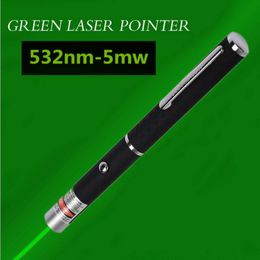 Green Light Laser Pen 5mW 532nm Beam Laser Pointer Pen For SOS Mounting Night Hunting Teaching Xmas Gift Opp Package Wholes 102017411