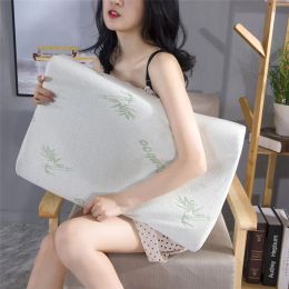 Pillow Memory Foam Orthopaedic Pillow Neck Protection Slow Rebound Bamboo Fibre Sleeping Pillow Soft Health Care Neck Pillow Bedding