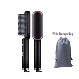 Brushes Electric Women's Hair Straightening Brush Electrical Curler Brushes For Hair Rotating Hot Comb Straightener For Wig