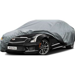 Kayme Heavy Duty Car Cover Waterproof All Weather Full Exterior Covers Sun Rain UV Protection Universal Fit Audi A4 Honda Accord Civic Nissan Maxima Cadillac CTS etc.