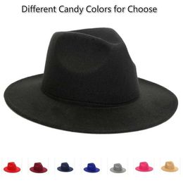 Wide Brim Hats Bucket Hats Fashion Pure Colour British Wide Brim Fedora Vintage Elegant Formal Hat Unisex Jazz Hat Solid Bowler Cap With Ribbon Casual Y240425