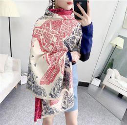 LuxuryBrand of top class design autumn famous designer scarf ladies fashion letter luxury cashmere scarf shawl high quality6196494