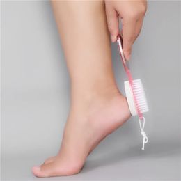 new 1PC Foot File Pumice Stone Dead Skin Remover Brush Pedicure Grinding Tool Random Color Hot Selling 4 Side Usefor pedicure accessories