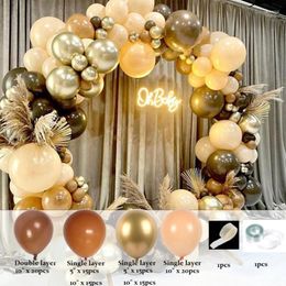Party Decoration Birthday 102Pcs Balloon Wreath Adult Wedding Arches Golden Latex Ballons For Circle Bow Stand