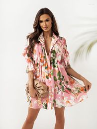 Casual Dresses Amazon Fashion Style Street Elegant Export Wear Loose Shirt Classic Dress Trendy