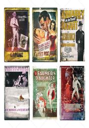 2021 Classic Film Metal Poster Plaque Vintage Movie Metal Sign Wall Decor for Bar Pub Man Cave Iron Painting Tin Sign Chic Modern 5263145