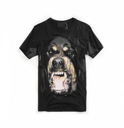 Mens T Shirt Men Women Hip Hop Short Sleeves Tees Summer High Quality Dog Print Black Tees Fashion T Shirt9246198