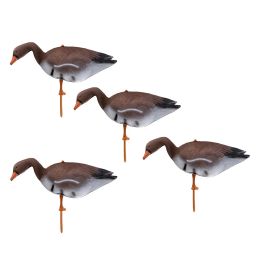 Decoy 4pcs 3D XPE Goose Hunting Decoy Goose Decoy Target Garden Lawn Decor Scarer Outdoor Bird Flyer Lawn Pond Ornaments Simulation