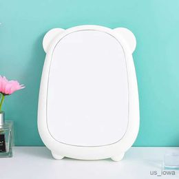 Mirrors Hang Folding Makeup Mirror Portable Makeup Mirror Student Dormitory Desktop Small Mirror Cute Bear Square Mirrors For Girls