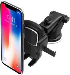 Easy One Touch 4 Dash Windshield Universal Car Mount Phone Holder Desk Stand for iPhone Samsung Moto Huawei Nokia LG Smartph8929403