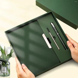 High-end Notebook Thickened Conference Book For Office Business With Pen USB Flash Drive Notepad Stationery Birthday Xmas Gifts