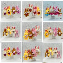 Cute Little Rabbit Plush Toy Rabbit Rabbit Doll Long Eared Rabbit Doll Little White Rabbit Pendant Keychain Throwing Gift