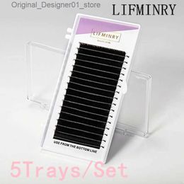 False Eyelashes 5 boxes of high-quality eyelash extension tray fake mint single eyelash size soft natural fake eyelashes Q240425