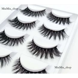 Reusable Siberian 3D Hair Strip False Eyelash Makeup Long Individual Eyelashes Mink Lashes Extension2021 181