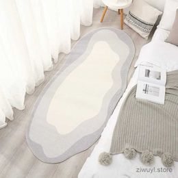 Carpets Modern simple Bedside Rug Ins Style Living Room Decoration Plush Carpet Irregular cloud Rugs for Bedroom Fluffy Soft Plush Mat