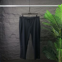 Męskie spodnie Summer Nowy moda Męskie spodnie kontr -Business Casual Slim Suit Pants Plaid List Wzór Pantsaa2266