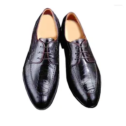 Dress Shoes Ourui Selling True Ostrich Leather Male Business Formal Men Skin