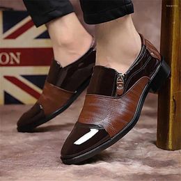 Dress Shoes Heel Block Without Laces Men's Groom Heels Barefoot Orange Trainers Sneakers Sport Basctrainners