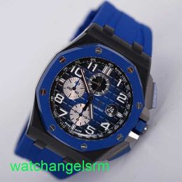 AP Crystal Wrist Watch Royal Oak Offshore 26405CE Men's Watch Black Ceramic Blue Gradient Dial Automatic Machinery World Famous Watch Swiss Watch Diameter 44mm