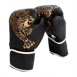 Protective Gear Adult boxing gloves breathable PU leather fighting gloves Childrens boxing training Taekwondo gloves Family sports 240424