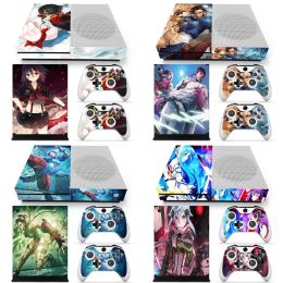 Stickers Protective Skin decal good Design For Microsoft XBOX One S Console Skin Sticker Controller