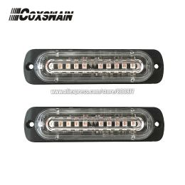 Lamp Coxswain 10 LED High bright car external LED warning light surface mounting strobe headlight for Truck Firemen PC Ambulance