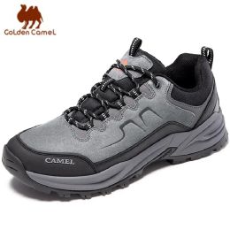 Boots GOLDEN CAMEL Outdoor Hiking Shoes Waterproof Male Sneaker Nonslip Wearresistant Walking Trekking Shoes for Men 2023 Autumn New