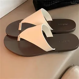 Casual Shoes Flip-flops For Women Round Toes Ladies Flat Heels Female Slippers Mixed Colours Chassure Femme Sewing Lines Zapatos Mujer