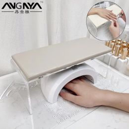 Equipment Hand Rests Acrylic PU Leather Manicure Table Hand Rest Cushion Pillow For Arm Rest Stand Manicure Salon Nail Art Tool Hand Rest