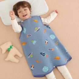 Bags Spring Autumn Winter Baby Cotton Interlayer Vest Sleeping Bag Children Jumpsuit Pyjamas Newborn Sleeping Bag With Snap Buttons