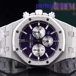 Lastest AP Wrist Watch 26331bc Purple Dial With 41mm Matte Gold Dial And 18K White Gold Craftsmanship Timepiece