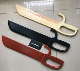 Lucamino wood Wing Chun Butterfly double Swords Martial arts training knife Bart Cham Dao RED BLACK etc colors 1 pair wholes4225918