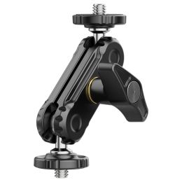 Studio VIJIM Ulanzi R102 Metal Double Ball Heads Magic Arm With 360°1/4''Screw Extend Mount for DSLR Camera Monitor Video Mic Tripod