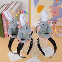 Hair Accessories Creativity Ratatouille Hairband Cartoon Plush Doll Headband French Wide-brimmed Hairpin Headdress Girl Gift