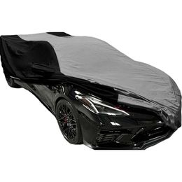 Niestandardowe dopasowanie C8 Corvette Indoor/Outdoor Cover - Ultraguard Plus Wodoodporna ochrona 300 Denier dla korwetów 2020-2024 (czerwony/czarny) - C8 Stingray Z51 Z06 E -ray