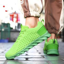 Casual Shoes 2024 Running Sneakers For Men Green Platform Trainers Breathable Athletic Shoe Lightweight Men's Sports