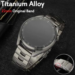 Cases 22mm Titanium Alloy Watch Starp for Huawei Watch GT2 46mm/GT3 pro Smart Watchband Bracelet Wristband For Samsung Galaxy Watch 3