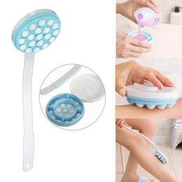 Long Handled Lotion Oil Cream Applicator Head Body Brush Supplies Scrub Back Massager Shower Brush SPA Bath Rubbing Tools 240422