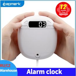 Clocks TSBC670 Portable Clocks Led Display Pet Pattern Wake Up to a Vibrating Alarm Clock Digital 10 Min Snooze Bedroom Bedside Clock