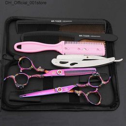 Hair Scissors Hair Scissors Sharp Blade Professional 55 60 Salon Cutting Shears Barber Hairdressing 230706 Q240425