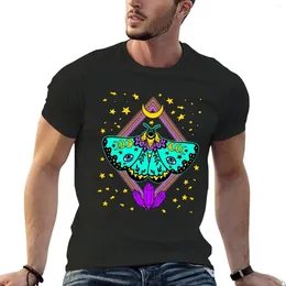 Men's Polos Mystical Moth Butterfly Moon Goblincore T-Shirt Blacks Vintage Clothes Anime Men