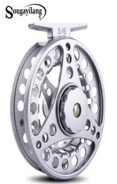 Sougayilang 3BB Fly Fishing Reels Aluminium Alloy 56WT Fly Reel Gear Machined Micro Adjusting Drag Fly Fishing Reel De Pesca 22014760226