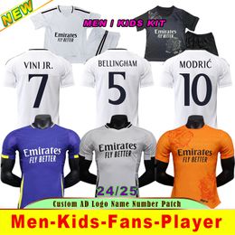 2024 BELLINGHAM VINI JR soccer jerseys MBAPPE Tchouameni 24 25 football shirt Real Madrids CAMAVINGA Rodrygo MODRIC Camisetas men kids kit uniforms fans player