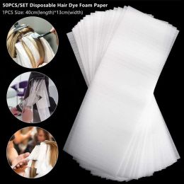 Tools 50PCS/SET Disposable Hair Dye Foam Paper Professional Hair Colouring Highlighting Strips Tools
