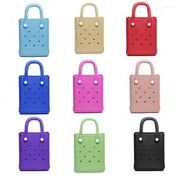 Storage Bags EVA Bag Waterproof Large Capacity Handbag Foam Beach Vegetable Basket Pet Accessory Hole Female